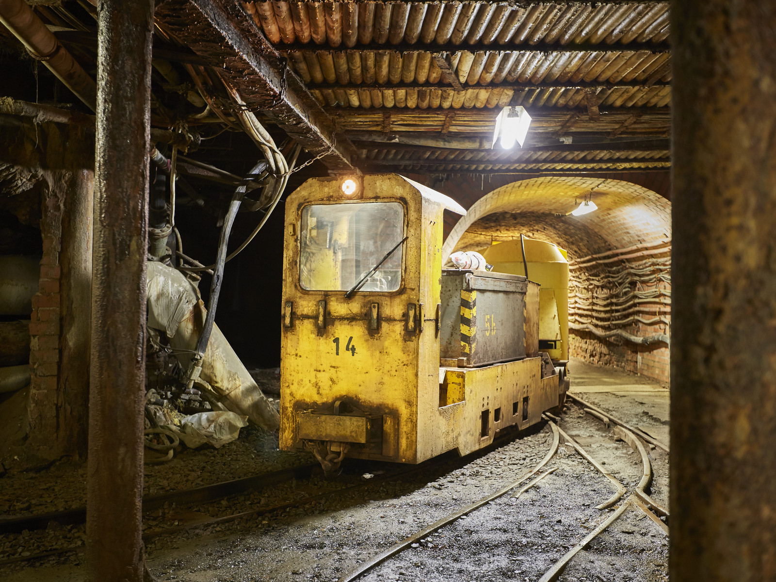 Besucherbergwerk Rammeisberg. Grubenbahn. Foto: Stefan Sobotta/ Visum Rammeisberg visitor mine. Mine railway. Photo: Stefan Sobotta/ Visum Mine de Rammeisberg pour les visiteurs. Train de la mine. Photo : Stefan Sobotta/ Visum Bezoekersmijn Rammeisberg. Mijnspoorweg. Foto: Stefan Sobotta/ Visum Rammeisberg besøgsmine. Minens jernbane. Foto: Stefan Sobotta/ Visum