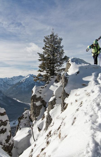 Skitour - Am Zahn über Kolbensattelhütte - am Gipfelgrat