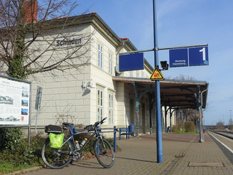 Start zur Tour am Bahnhof Schladen