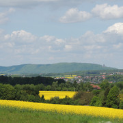 Ausblick vom Aussichtspunkt auf Kaiser-Wilhelm-Denkmal