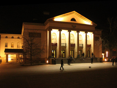 Nordhausen Theater bei Nacht