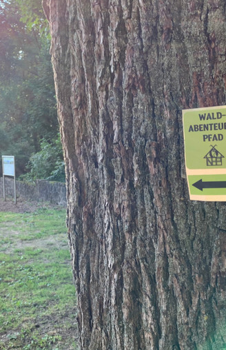 Markierungszeichen Wanderweg Wald-Abenteuer-Pfad Porta Westfalica