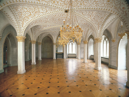 Coburg, Schloss Rosenau, Marmorsaal, R.2, Blick nach Osten