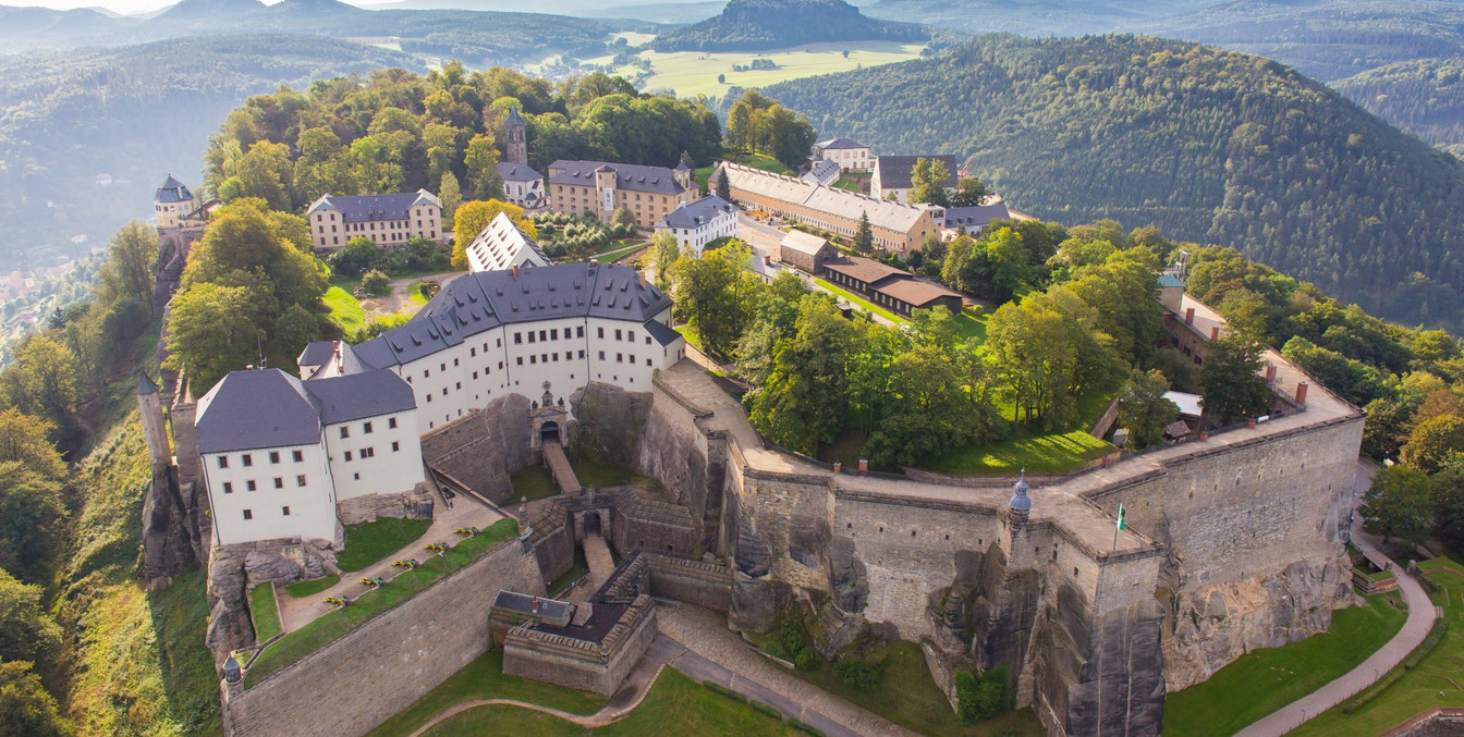 Die Festung Königstein von oben | Foto: Procopter