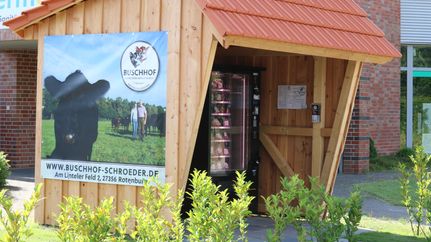 Verkaufsautomat mit Angus-Fleisch vom Buschhof Schröder