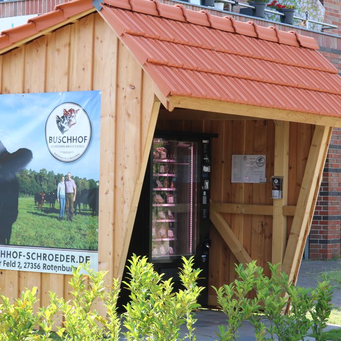 Verkaufsautomat mit Angus-Fleisch vom Buschhof Schröder