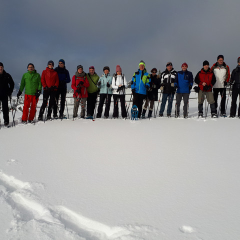 Gefuehrte Schneeschuhtour Schwarzwald Gruppe
