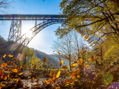 Herbst im Müngstener Brückenpark