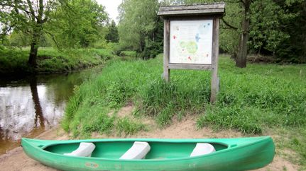 Kanu: Ein- und Ausstiegsstelle Brauel mit Infotafel