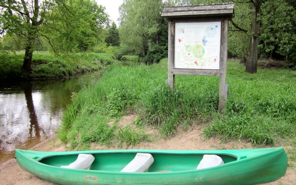 Kanu: Ein- und Ausstiegsstelle Brauel mit Infotafel