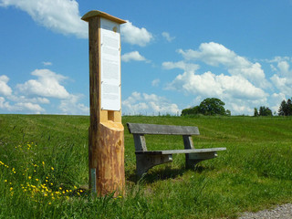 Meditationsweg-Stele in Uffing