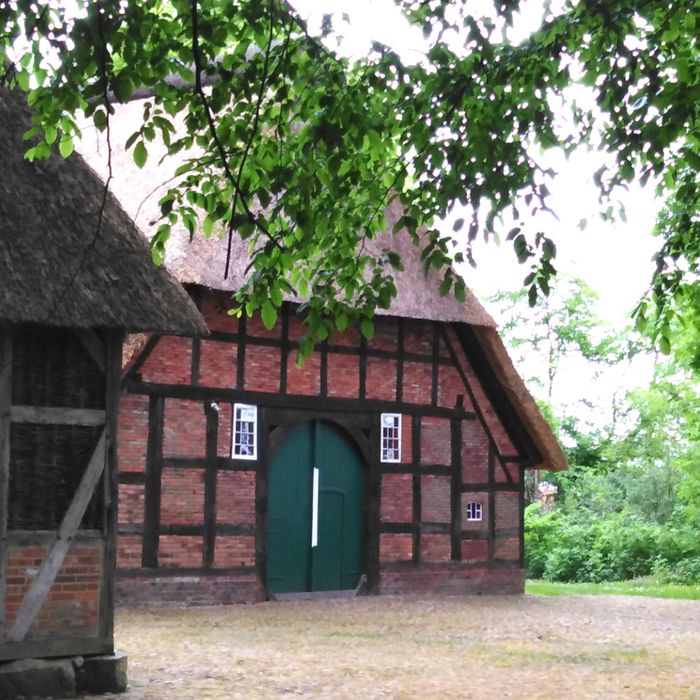 Der Innenhof des Heimathauses auf der "Greven Worth" in Selsingen