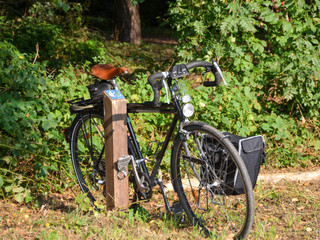 Fahrrad am Erlebnispfad in Schloß Holte-Stukenbrock