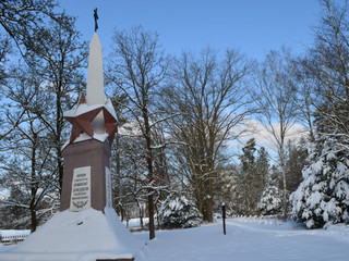 Winterlicher Ehrenfriedhof in Schloß Holte-Stukenbrock