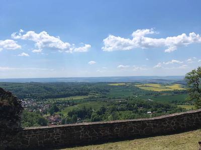 Aussicht von der Burgruine Hohnstein 