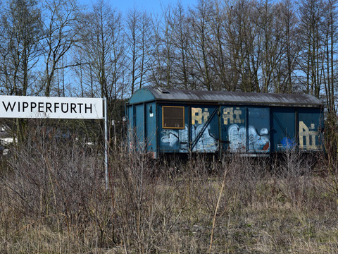 Bahnhofsschild in Wipperfürth