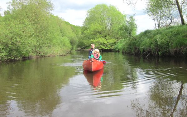 Paddeltour auf der Oste zu zweit