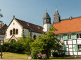Abbot's kitchen chapel St. Jakobus and courtyard in Heiligenhaus