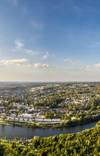 Essen'in Ruhr vadisi manzarası