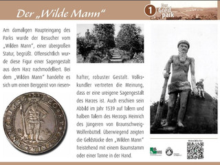 Infotafel "Der Wilde Mann" im Märchenpfad Salzgitter-Bad