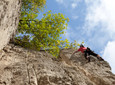 Climbing in the Bochumer Bruch in Wülfrath