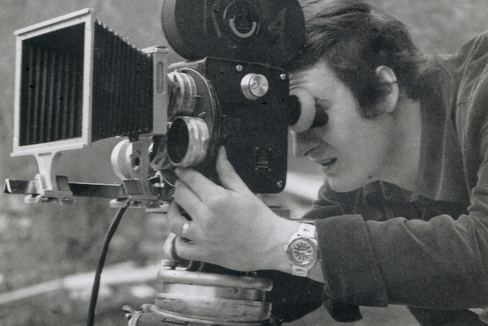 Erhard Schorcht hinter der Kamera, 70er Jahre, Foto: AFC