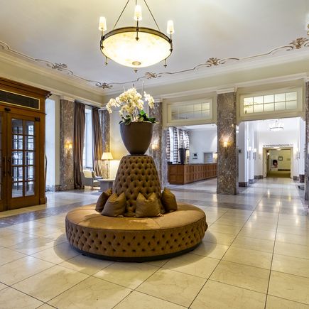Lobby van Parkhotel hof Aken