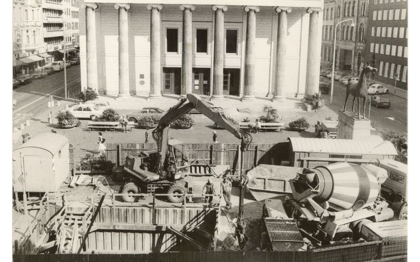 200 Jahre Theater Aachen_Baustelle auf dem Theaterplatz 1978 (c) Manfred Kistermann.jpg