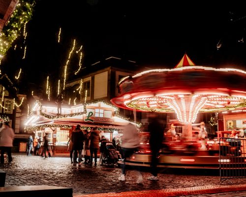 Aachener Weihnachtsmarkt bei Nacht 2021