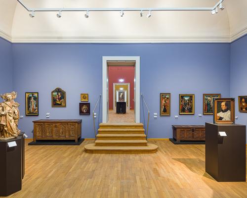Suermondt-Ludwig-Museum Ausstellungsraum blau