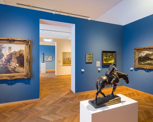 Suermondt-Ludwig-Museum Ausstellungsraum blau 2