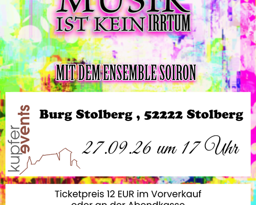 Flyer Konzert Burg Stolberg