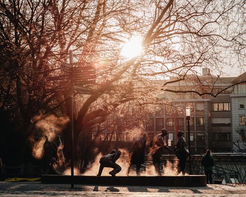 Kreislauf des Geldes Aachen Sonnenaufgang