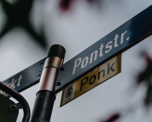 Pontstrasse Aken teken